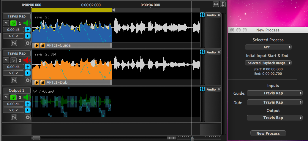 APT - New Process completed with Playrange